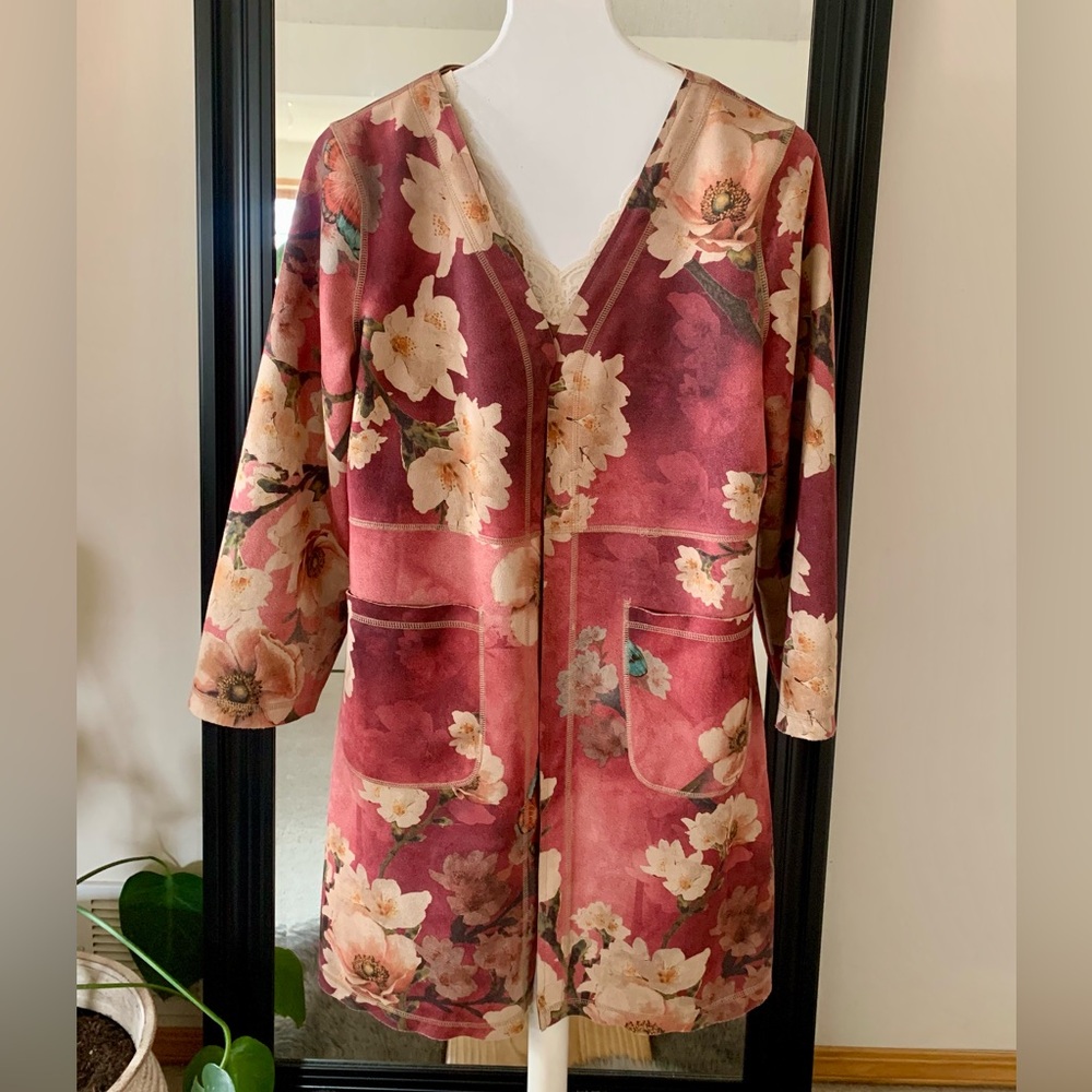 SOLITAIRE Floral Long Jacket